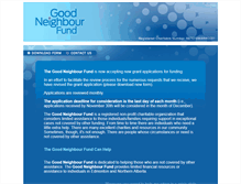 Tablet Screenshot of goodneighbourfund.ca